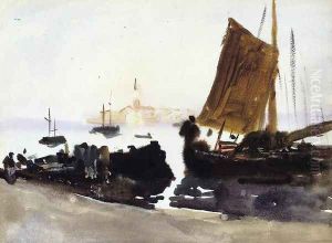 Venice, Sailing Boat by John Singer Sargent
