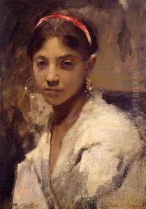 Head of a Capri Girl by John Singer Sargent