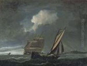 Shipping In A Squall Off The Coast