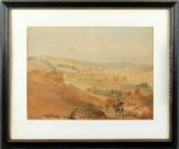 Travellers In An Extensive Landscape - view 1