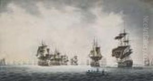 Warships At Anchor