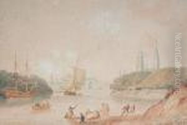 Estuary With A Town Beyond - view 1