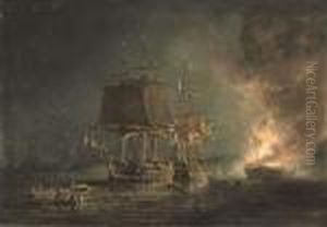 The Burning Of The Russian 74-gun Sewolod
