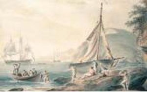 Launching The Swing Boat by Nicholas Pocock