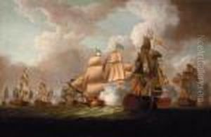 H.m.s. Victory Raking The 
Spanish Vice-admiral's Flagship At Thebattle Of Cape St. Vincent, 14 
February 1797