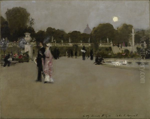 Luxembourg Gardens at Twilight - view 1