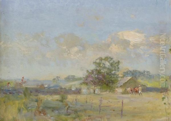 A Summer Landscape With Cows - view 1