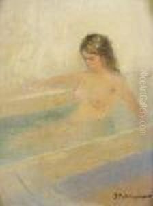 Contemplative Bathing by Ivan Pavlovich Pokhitonov
