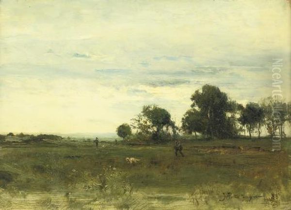 Hunters In An Extensive Landscape - view 1