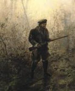 Hunter In The Woods by Ivan Pavlovich Pokhitonov