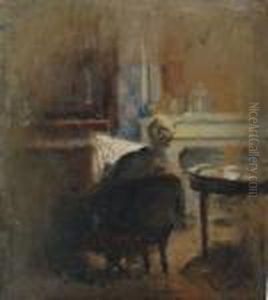 Eugenie Reading A Newspaper Eugenie Reading A Newspaper