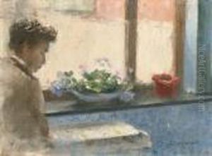 By The Window by Ivan Pavlovich Pokhitonov