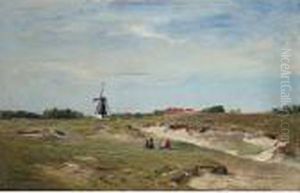 Landscape With Windmill by Ivan Pavlovich Pokhitonov