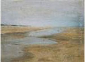 Vue De La Plage A La Panne by Ivan Pavlovich Pokhitonov