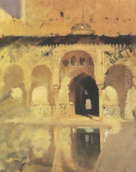 Court of Myrtles in the Alhambra - view 1
