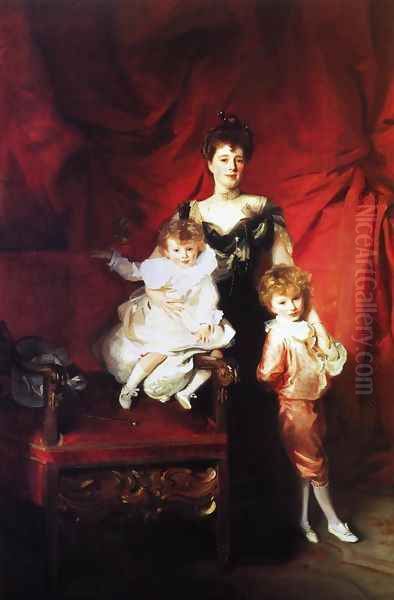 Mrs. Cazalet and Children, Edward and Victor - view 1