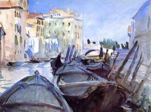 Venetian Canal Scene by John Singer Sargent