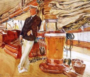On the Deck of the Yacht Constellation by John Singer Sargent