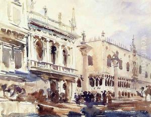 The Piazzetta and the Doge's Palace by John Singer Sargent