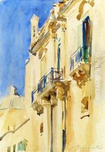 Facade of a Palazzo, Girgente, Sicily by John Singer Sargent