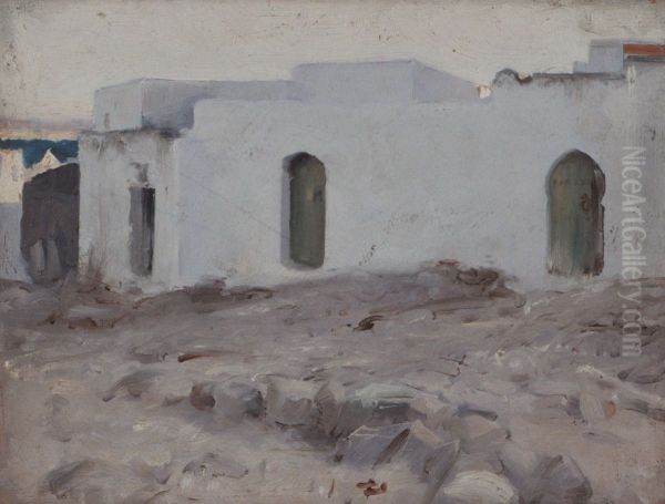 Moorish Buildings on a Cloudy Day - view 1