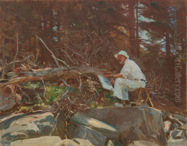 The Artist Sketching - view 1
