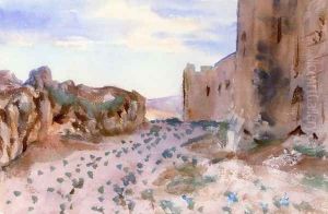 Fortress, Roads and Rocks by John Singer Sargent