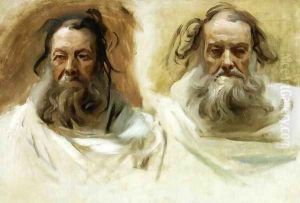 Study for Two Heads for Boston Mural 'The Prophets'