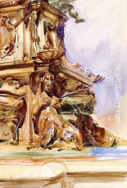 The Great Fountain of Bologna - view 1