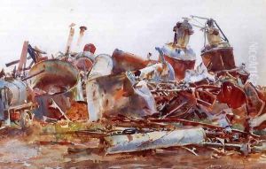 The Wrecked Sugar Refinery by John Singer Sargent