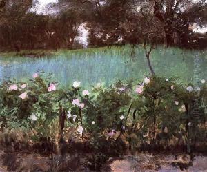 Landscape with Rose Trellis by John Singer Sargent
