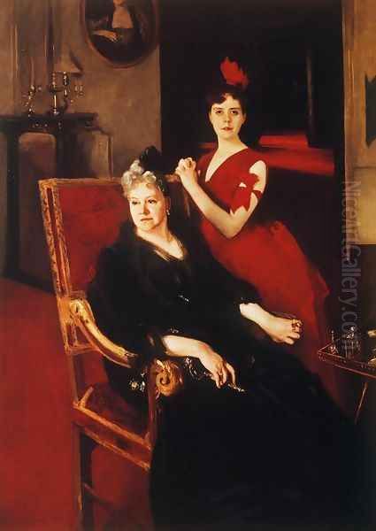 Mrs. Edward Burckhardt and her Daughter Louise - view 1