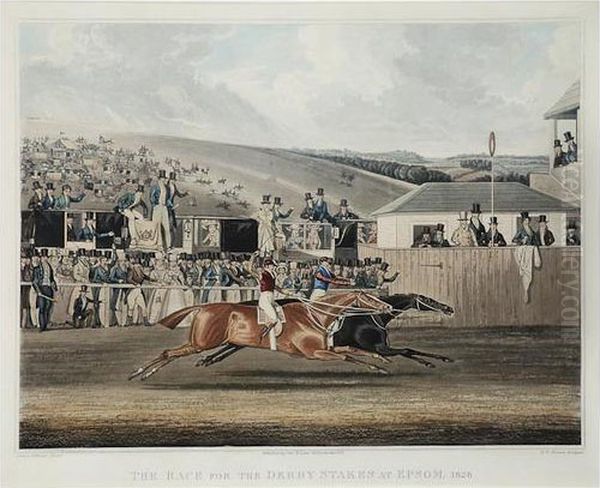 The Race For The Derby Stakes At Epsom by James Pollard
