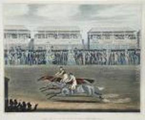 The Race For The Derby Stakes At Epsom by James Pollard