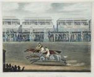 The Race For The Derbystakes At Epsom by James Pollard
