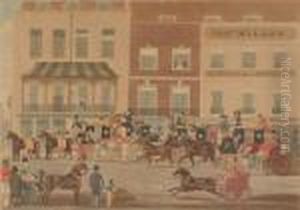 West Country Mails At The Gloucester Coffee House, Piccadilly by James Pollard