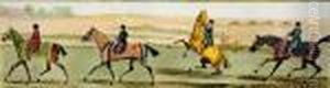 Horseracing Scenes: Starting, Running, Coming In, And Winning by James Pollard