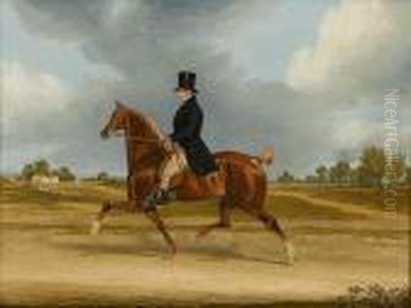 Cropped And Nicked: Richard 
Smith, Farrier To Meux's Brewery, Crossing Barnersbury On His Hackney - view 1
