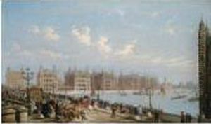 View Of Westminster Bridge And St Thomas's Hospital