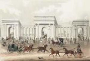 Hyde Park Corner, By R. &amp; C. Rosenberg by James Pollard