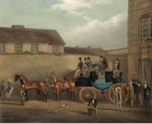 The Bedford To London Coach; The Holyhead, Chester And London Coach by James Pollard