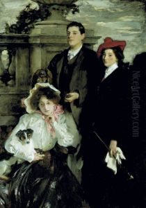 Hylda, Almina and Conway, Children of Asher Wertheimer by John Singer Sargent
