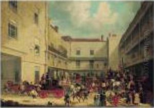 Royal Mails Preparing To Start
For The West Of England In The Yard Of The ``swan With Two Necks' by James Pollard