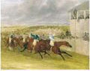 The 1839 Derby - 'bloomsbury' Finishing In A Snowstorm