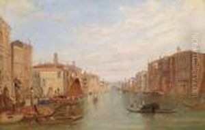 Thegrand Canal In Venice by Alfred Pollentine