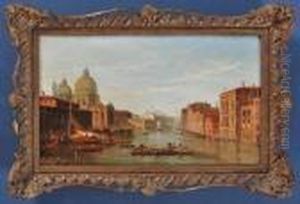 Two Views Of The Grand Canal, Venice by Alfred Pollentine