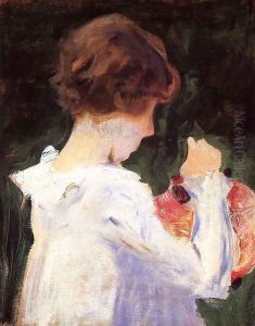 Study of Polly Barnard for 'Carnation, Lily, Lily, Rose' by John Singer Sargent