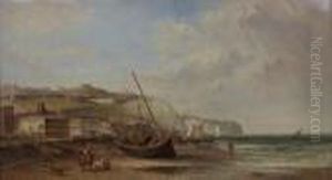 View Of Dover Castle And Wellington Crescent, Dover by Alfred Pollentine