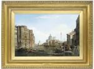 The Grand Canal With Santa Maria Della Salute, Venice by Alfred Pollentine