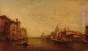 Veduta Del Canal Grande Con La Chiesa Della Salute